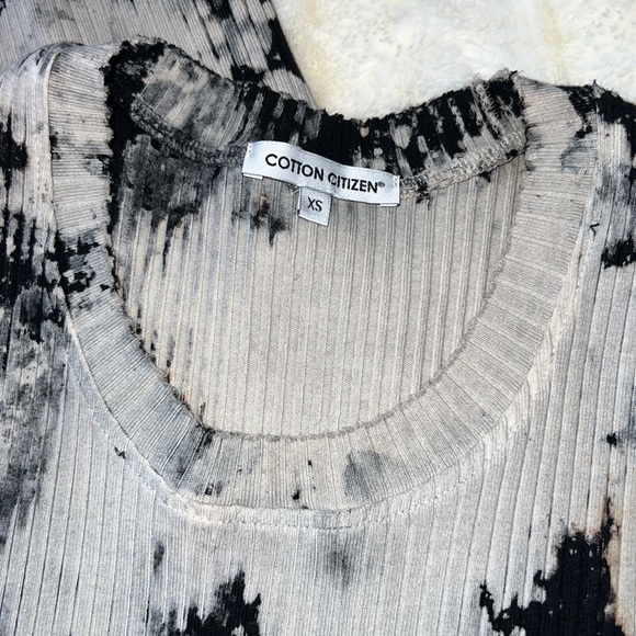 Cotton Citizen Black and Grey Tie Dye IBIZA TANK DRESS - Picture 14 of 16